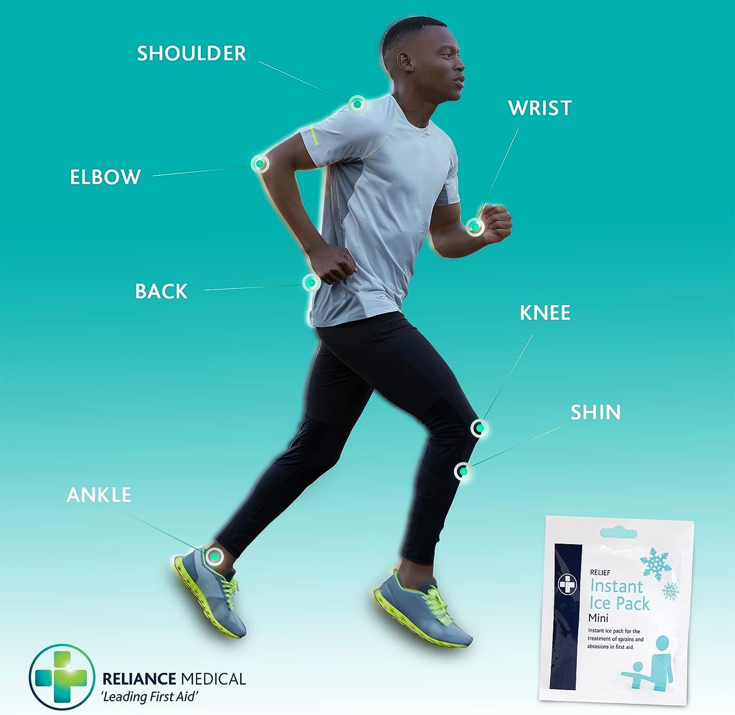 Instant Cold Pack - Disposable Instant Ice Packs for Injuries | Cold Compress Ice Pack for Pain Relief, Swelling, First Aid, Toothache