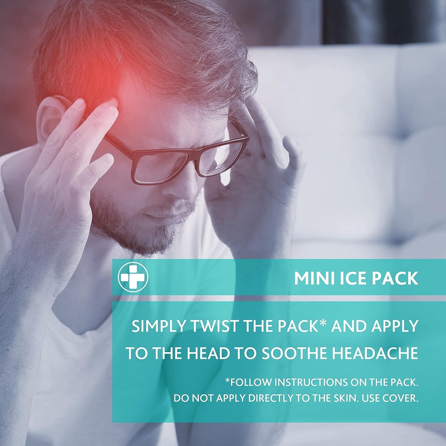 Instant Cold Pack - Disposable Instant Ice Packs for Injuries | Cold Compress Ice Pack for Pain Relief, Swelling, First Aid, Toothache