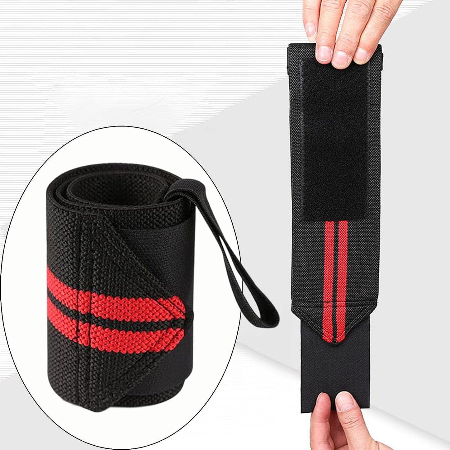 Wrist Wraps for Weightlifting Men & Women Professional Wrist Support with Heavy Duty Velcro