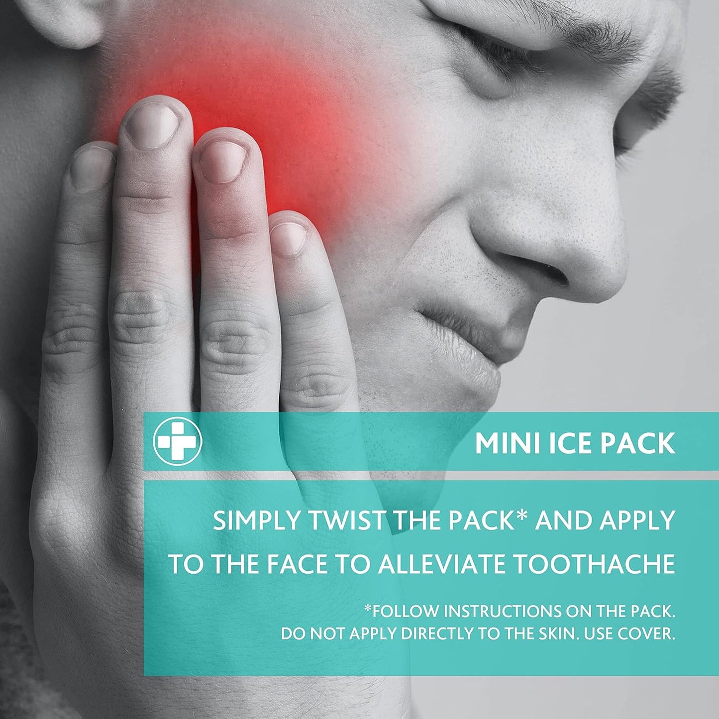 Instant Cold Pack - Disposable Instant Ice Packs for Injuries | Cold Compress Ice Pack for Pain Relief, Swelling, First Aid, Toothache