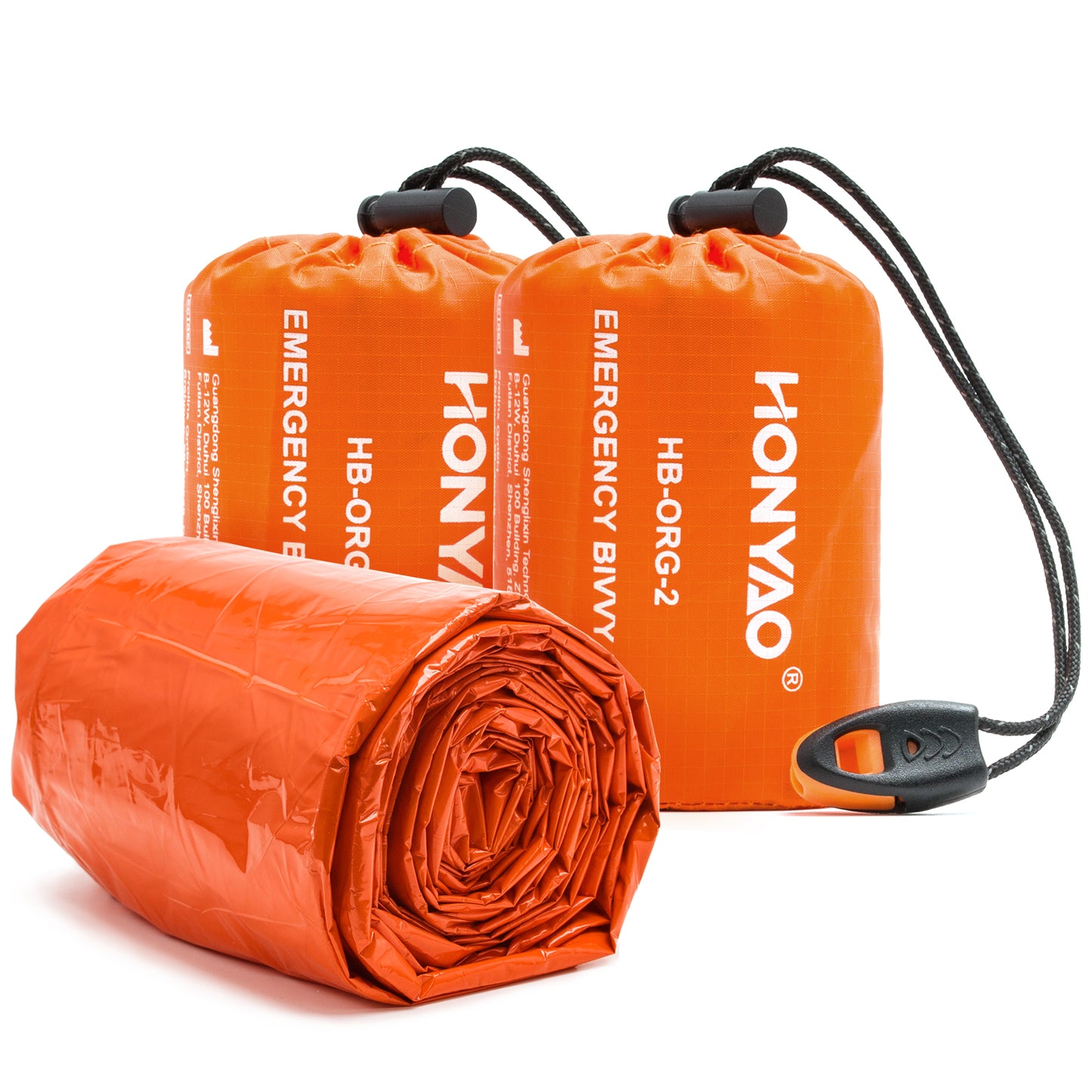 Bivvy Bag orange with whistle