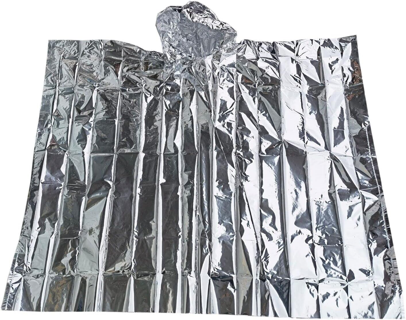 Emergency Blanket Raincoat Camping Hiking Survival Thermal Foil Lined Festival Adult Mens Womens
